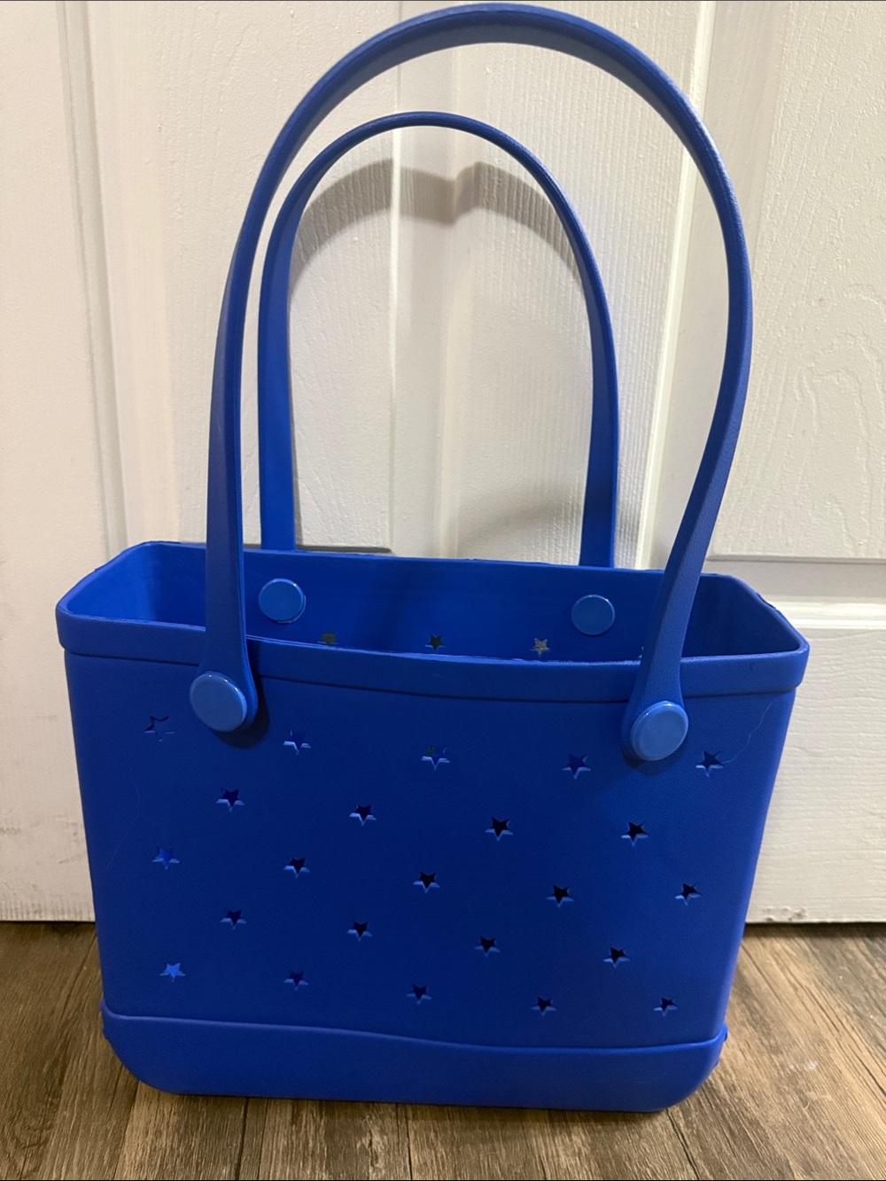 Blue Star-Pattern Tote Bag - Women's Shoulder Bag